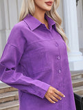 Fashionable loose-fitting mid-length shirt for women_CWTSTL01266