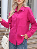 Fashionable loose-fitting mid-length shirt for women_CWTSTL01266