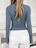 Women's base layer top with long-sleeved T-shirt