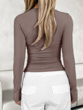 Women's base layer top with long-sleeved T-shirt