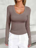 Women's base layer top with long-sleeved T-shirt