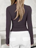 Women's base layer top with long-sleeved T-shirt