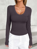 Women's base layer top with long-sleeved T-shirt
