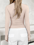 Women's base layer top with long-sleeved T-shirt