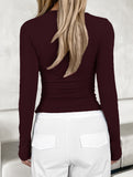 Women's base layer top with long-sleeved T-shirt