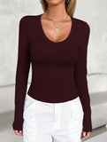 Women's base layer top with long-sleeved T-shirt