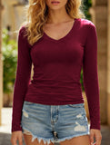 Women's base layer top with long-sleeved T-shirt