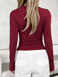 Women's base layer top with long-sleeved T-shirt