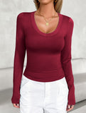 Women's base layer top with long-sleeved T-shirt