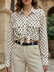 Stylish and versatile polka dot blouse for women_CWTSTL01288