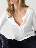 Crew neck, simple and elegant long-sleeved T-shirt
