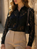 Fashionable lace cardigan, versatile shirt for women_CWTSTL01290