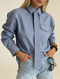Stylish and casual striped versatile shirt for women_CWTSTL01297