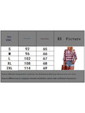 V Neck Plaid Loose Long Sleeve Shirt_CWTSTL01321
