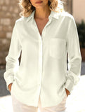 Loose-fitting collared versatile shirt for women