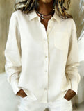 Loose-fitting collared versatile shirt for women