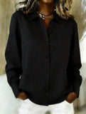 Loose-fitting collared versatile shirt for women