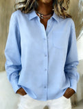 Loose-fitting collared versatile shirt for women