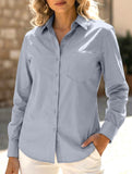 Loose-fitting collared versatile shirt for women