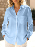 Loose-fitting collared versatile shirt for women
