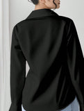 French-style fitted waist elegant top for women