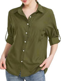 Women's collared zippered pocket shirt_CWTSTL01346