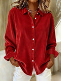 Women's Corduroy Casual Shirt_CWTSTL01374