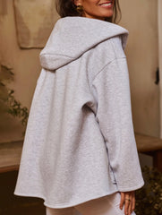 Elegant hooded V-neck women's sweatshirt_CWTSTL01375