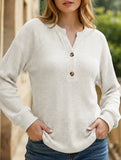 Plus Size Button-Down Striped Casual Top for Women_CWTSTL01382