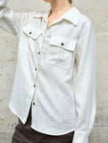Tencel Linen Utility Pocket Shirt_CWTSTL01383