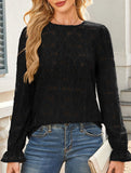 Hollow Lace Long Sleeve Shirt
