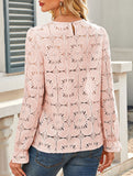 Hollow Lace Long Sleeve Shirt