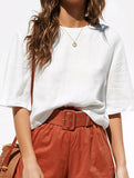 Boho Button Loose Blouse