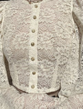 Lace Flare Sleeve Design Top