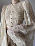 Lace Flare Sleeve Design Top