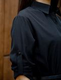 Solid Polo Button Cardigan Shirt