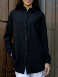 Solid Polo Button Cardigan Shirt