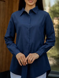 Solid Polo Button Cardigan Shirt