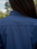Solid Polo Button Cardigan Shirt