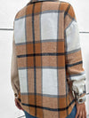 Women Plaid Leopard Buttoned Cozy Fall Shacket_Cwtstl0339