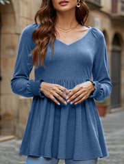WOMEN SOLID TUNIC SHIRT