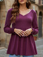 WOMEN SOLID TUNIC SHIRT