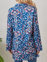 LOOSE CASUAL LONG-SLEEVED TREND PRINTED SHIRT