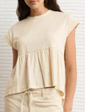 Babydoll style thin top with back tie for women