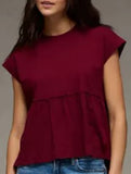 Babydoll style thin top with back tie for women