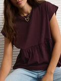 Babydoll style thin top with back tie for women