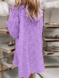 Hollow Flower Button Shirt