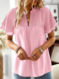 V Neck Casual Pullover Shirt