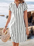 Stripe Loose Casual Shirt