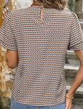 Pullover Round Neck Print Shirt ??Casual Lightweight Top for Women